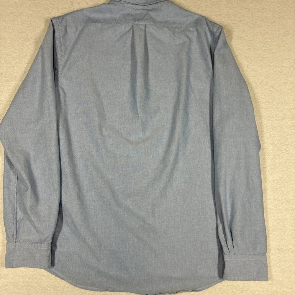 Polo Ralph Lauren Mens Slim Fit Chambray Oxford Shirt Long Sleeve XL Blue Preppy